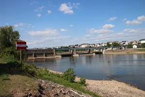 26-08-2024, Stuw in de Moezel behorend bij de waterkrachtcentrale Koblenz.