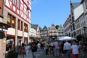 31-08-2024, Vakwerkhuizen in het centrum van Limburg an der Lahn.